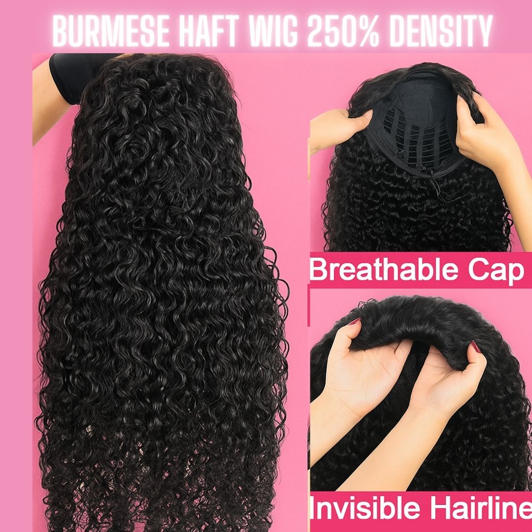 Burmese Curly Haft Wig - TAMY DOLL HAIR